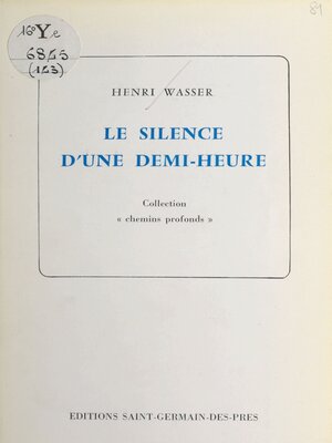 cover image of Le silence d'une demi-heure